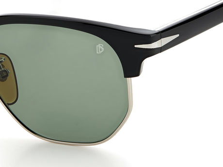 David Beckham DB 1002/S Black Ruthenium/ Green Lens 51 / Glass Lens / Acetate