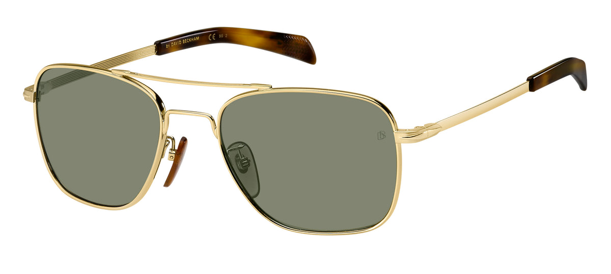 David Beckham DB 7019/S Gold Havana/ Green Lens