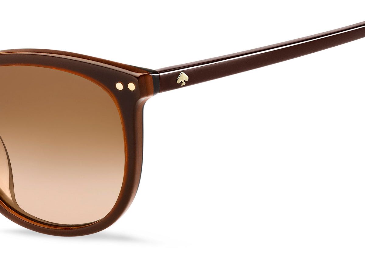 Kate Spade Alina/F/S 203589 Brown/ Brown Shaded 55 / Plastic / Acetate