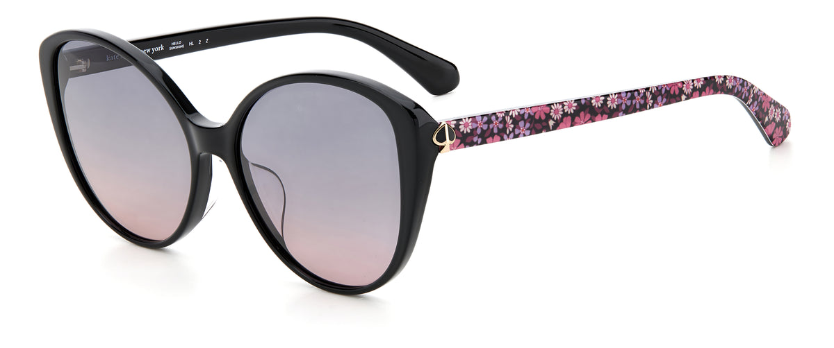 Kate Spade Everly/F/S 203583 Black/ Grey Shaded Pink Polarized