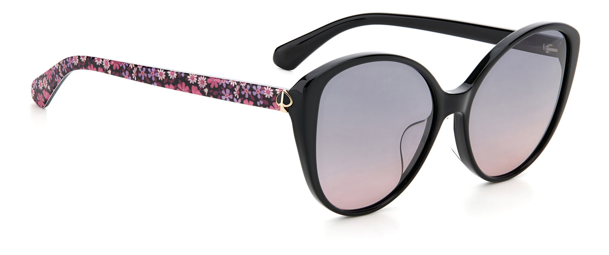 Kate Spade Everly/F/S 203583 Black/ Grey Shaded Pink Polarized