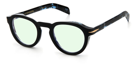 David Beckham DB 7029/S-48-9ZJ BKBLUHORN G6 BLU AS =