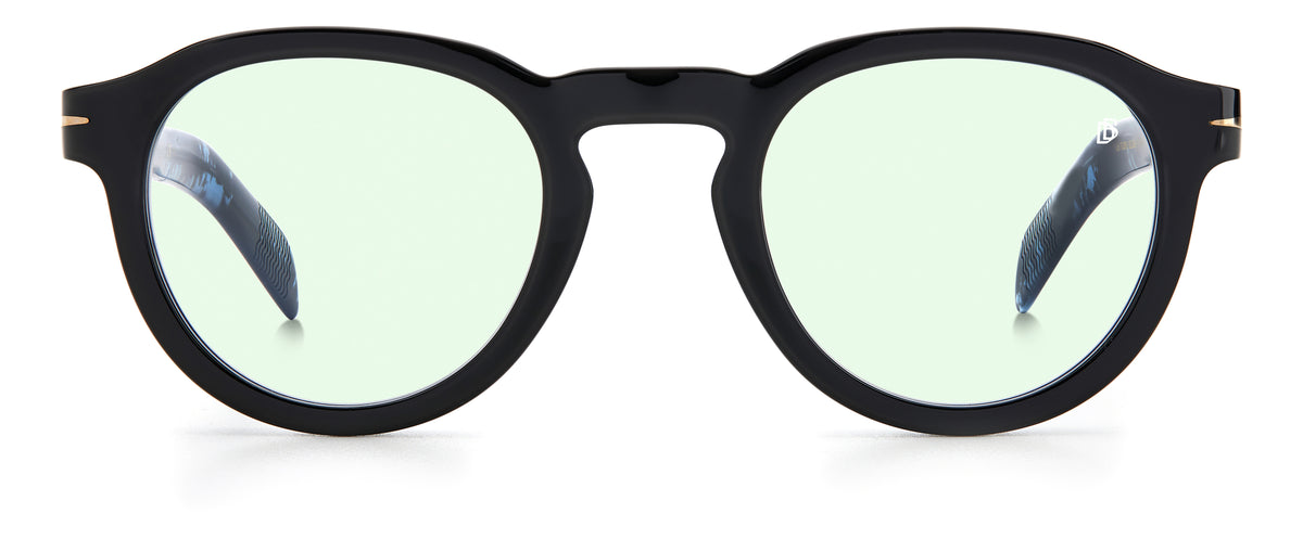 David Beckham DB 7029/S-48-9ZJ BKBLUHORN G6 BLU AS =