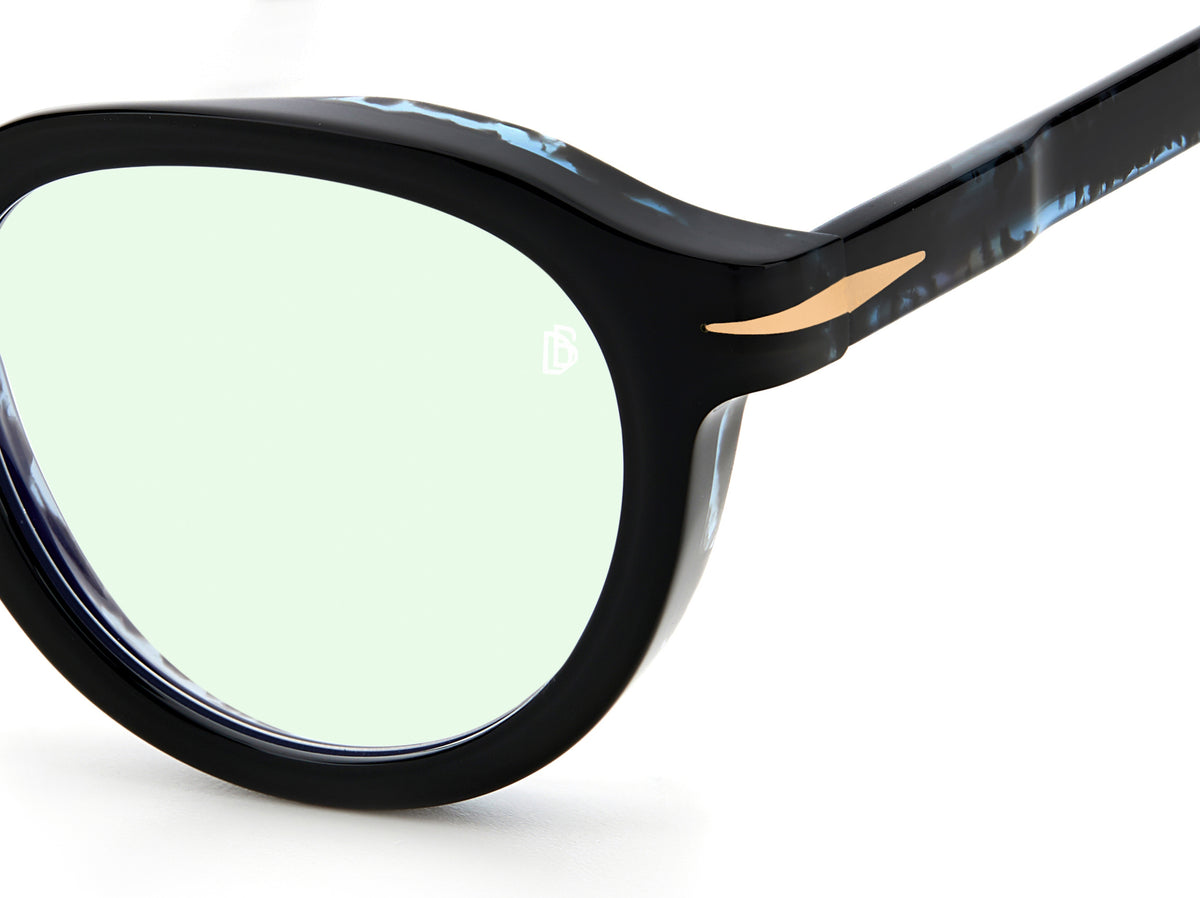 David Beckham DB 7029/S-48-9ZJ BKBLUHORN G6 BLU AS =