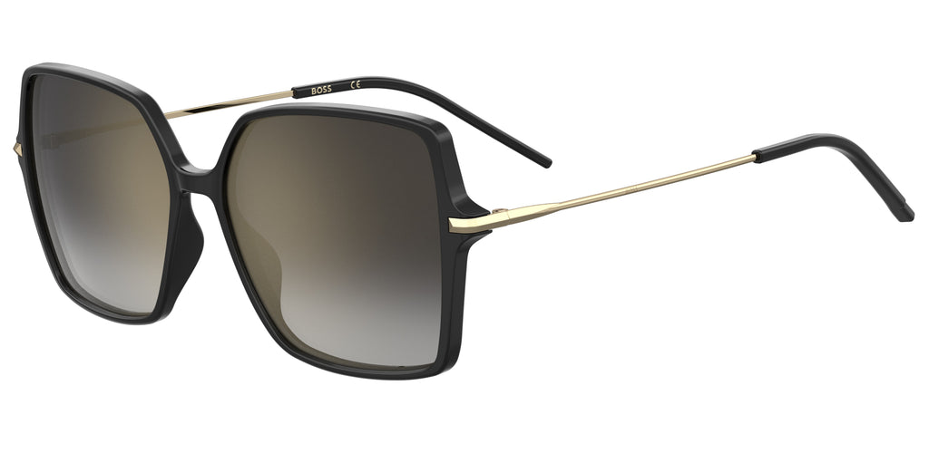 BOSS 1271/S Black/ Grey Shaded Gold Mirror