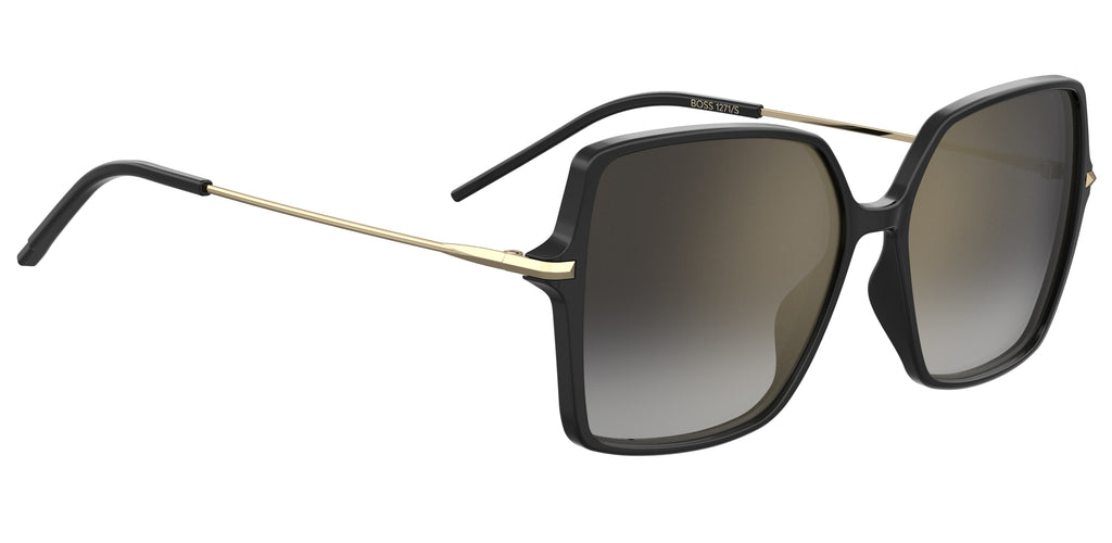 BOSS 1271/S Black/ Grey Shaded Gold Mirror