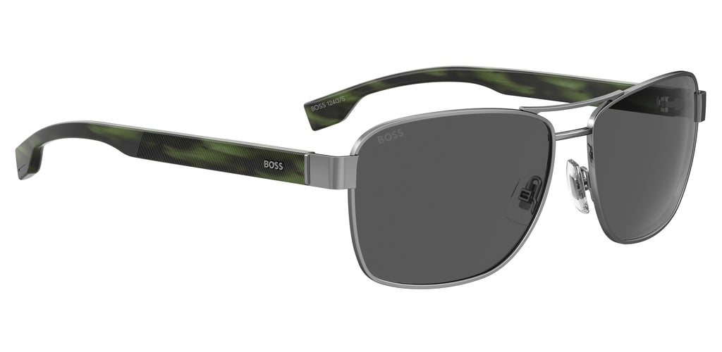 BOSS 1240/S KJ1 60 IR Dark Ruthenium 
Grey Lenses