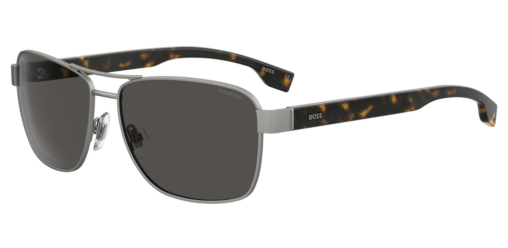 BOSS 1240/S R81 60 70 Matte Ruthenium 
Brown Lenses