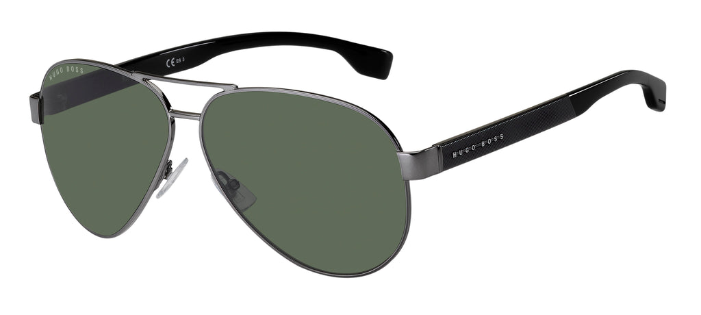 BOSS 1241/S KJ1 63 QT Dark Ruthenium 
Green Lenses