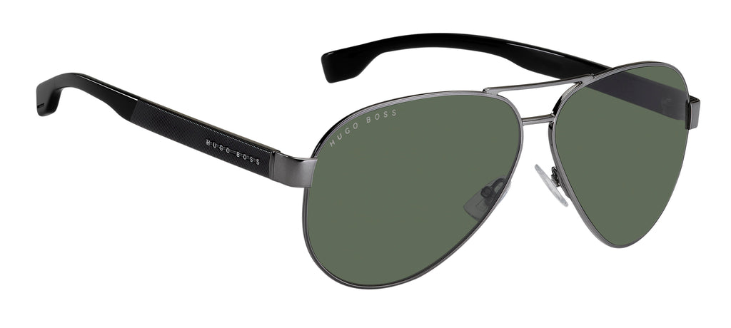 BOSS 1241/S KJ1 63 QT Dark Ruthenium 
Green Lenses