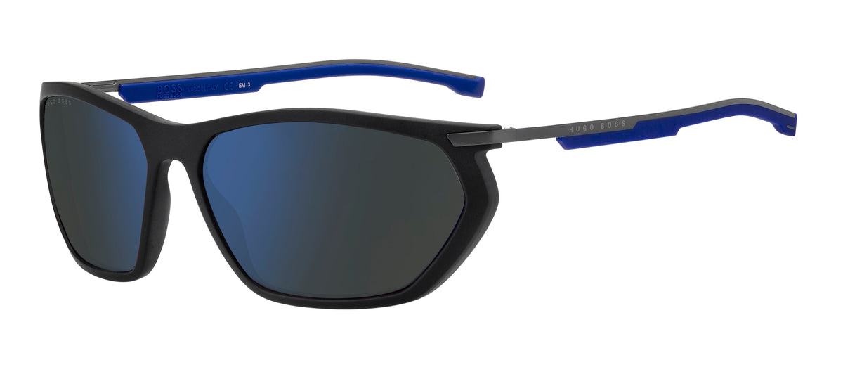 BOSS 1241/S R80 63 WJ Matte Dark Ruthenium 
Grey Gradient Polarised Lenses