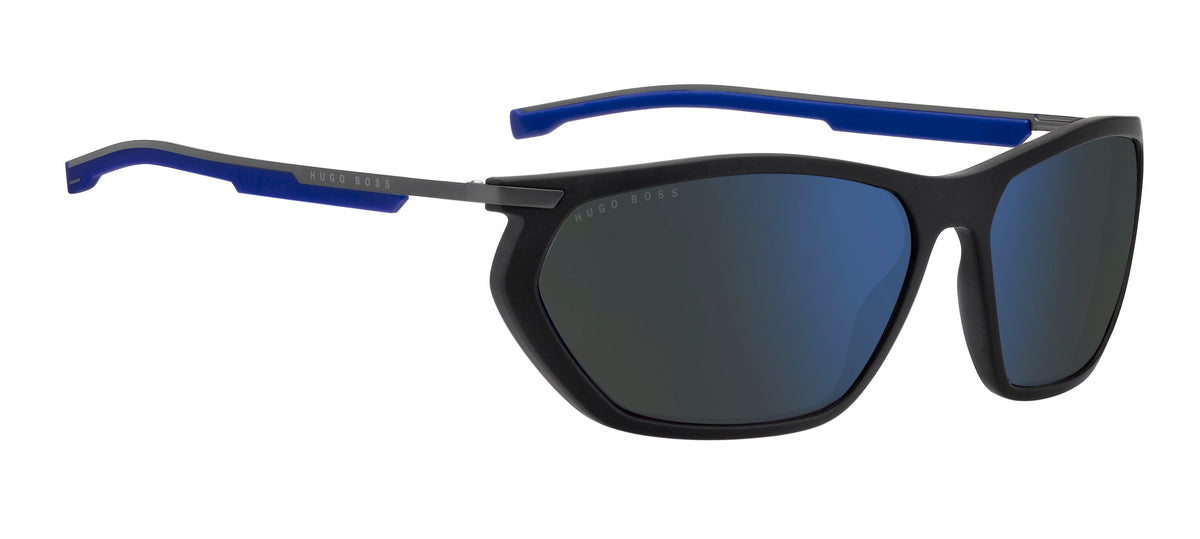 BOSS 1241/S R80 63 WJ Matte Dark Ruthenium 
Grey Gradient Polarised Lenses