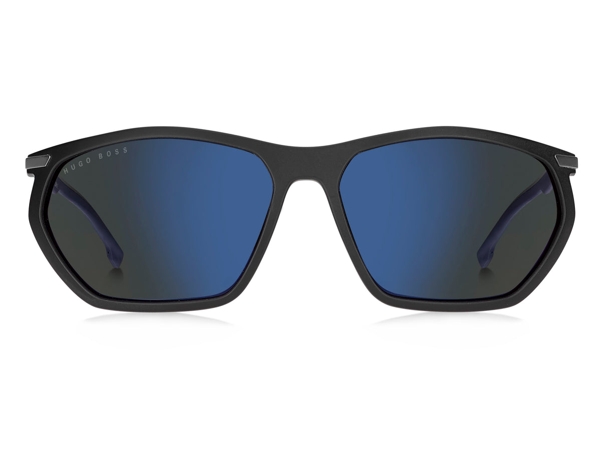 BOSS 1241/S R80 63 WJ Matte Dark Ruthenium 
Grey Gradient Polarised Lenses