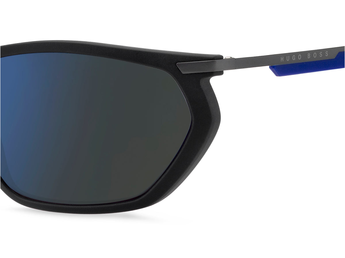 BOSS 1241/S R80 63 WJ Matte Dark Ruthenium 
Grey Gradient Polarised Lenses