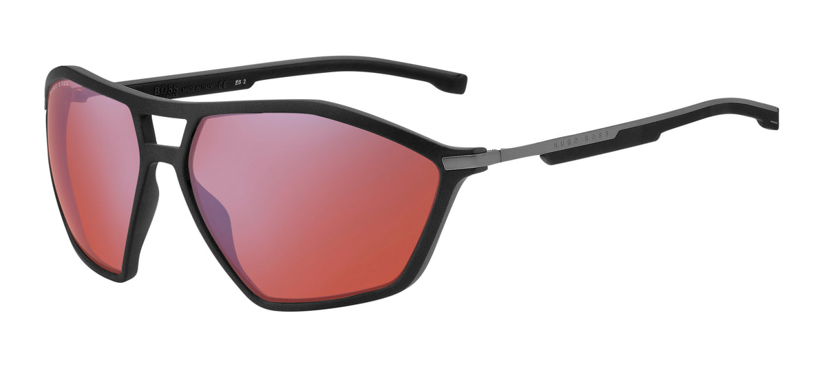 BOSS 1241/S R80 63 WJ Matte Dark Ruthenium 
Grey Gradient Polarised Lenses