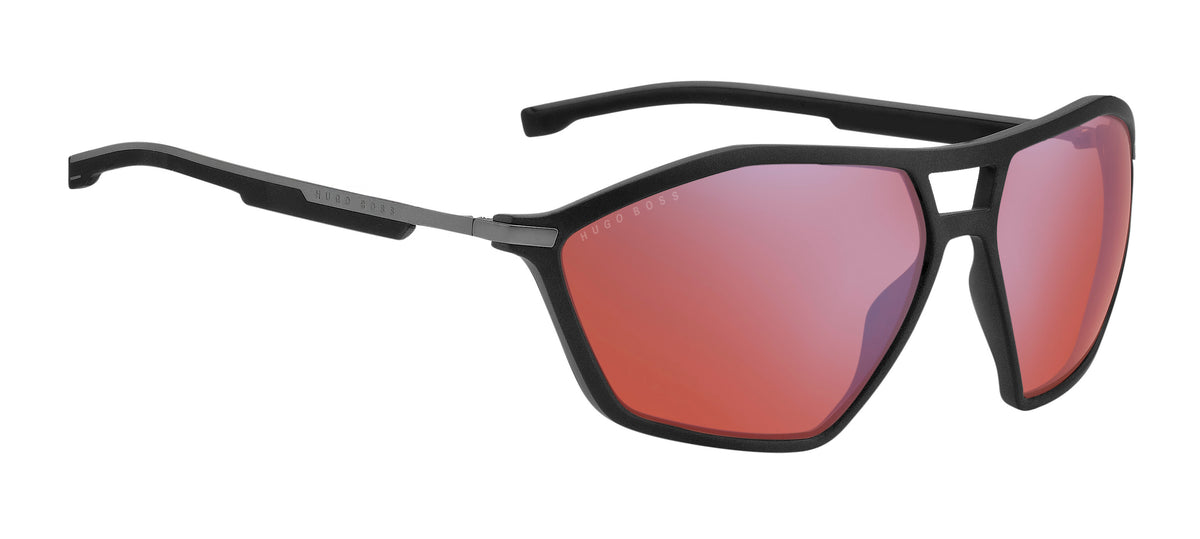 BOSS 1241/S R80 63 WJ Matte Dark Ruthenium 
Grey Gradient Polarised Lenses