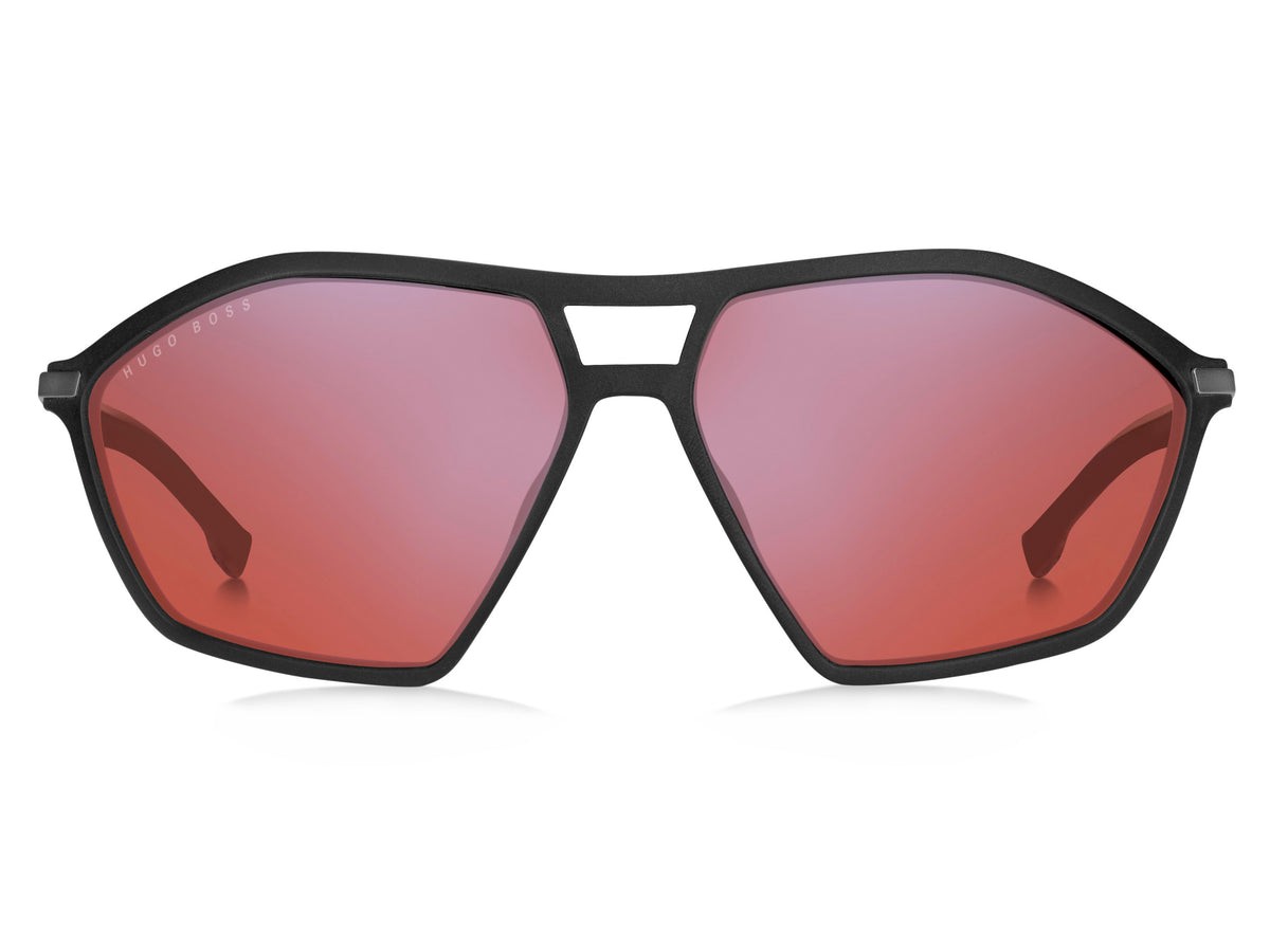 BOSS 1241/S R80 63 WJ Matte Dark Ruthenium 
Grey Gradient Polarised Lenses