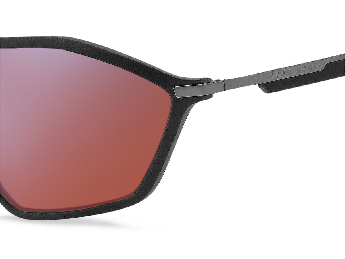 BOSS 1241/S R80 63 WJ Matte Dark Ruthenium 
Grey Gradient Polarised Lenses