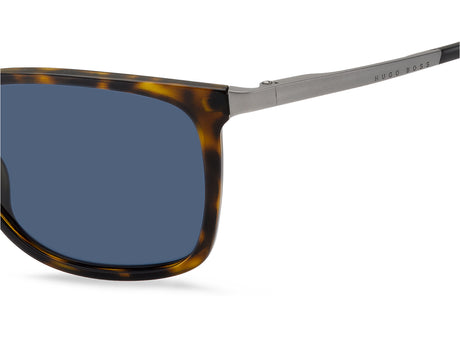 BOSS 1254/S Black Ruthenium/ Silver Mirror 55 / Polyester / Metal