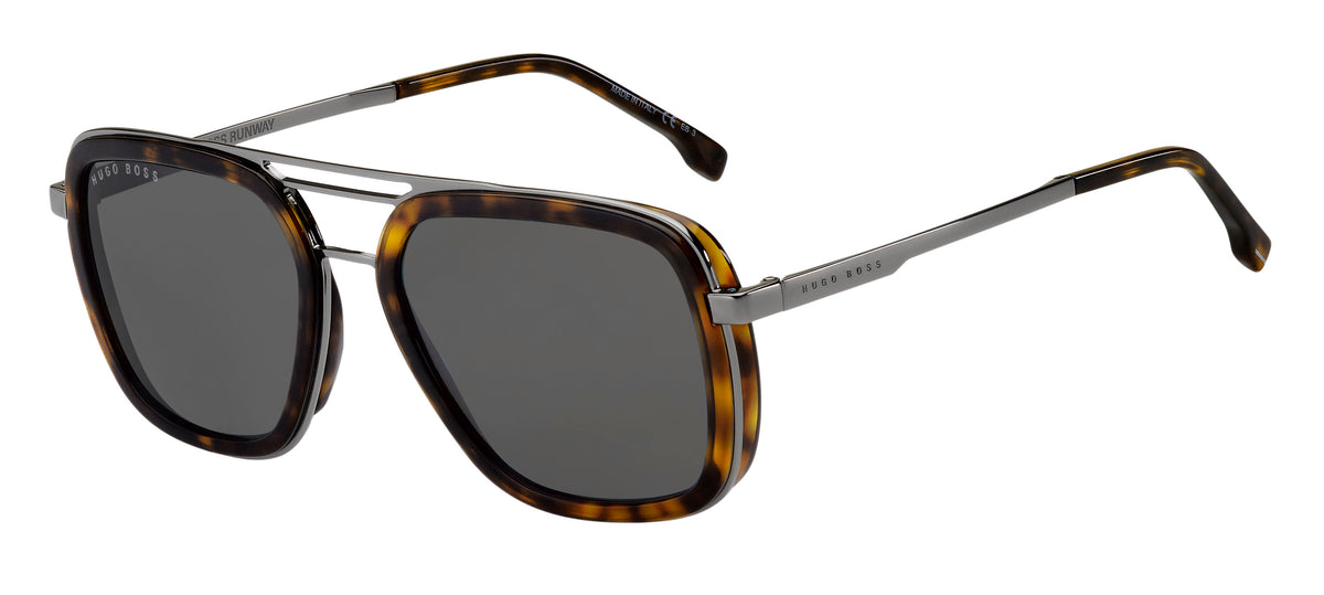BOSS 1235/S Havana Dark Ruthenium/ Grey
