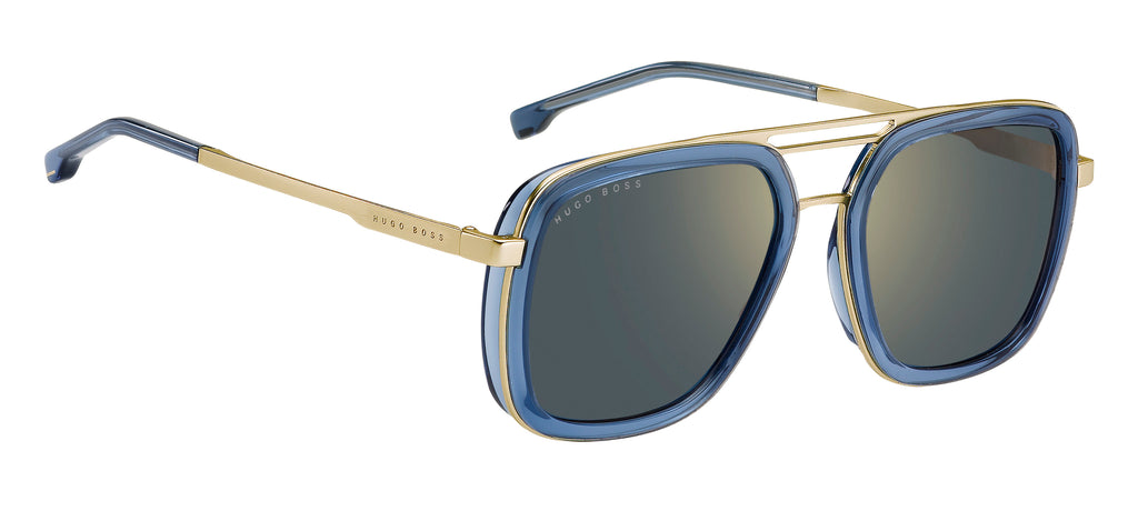 BOSS 1235/S Blue Gold/ Gold Mirror 55 / Polyester / Metal