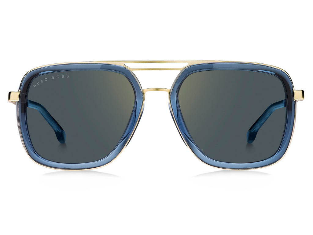 BOSS 1235/S Blue Gold/ Gold Mirror 55 / Polyester / Metal