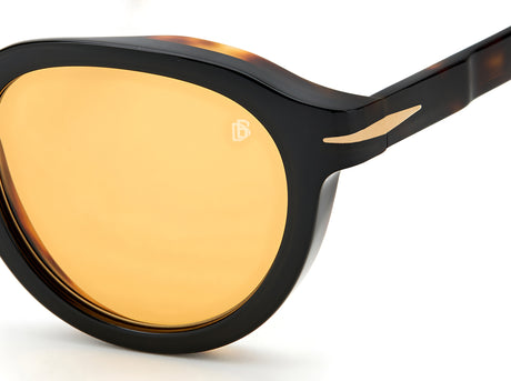 David Beckham DB 7029/S Black Havana/ Green Polarized