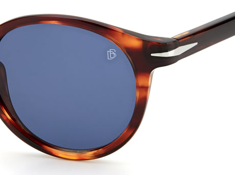 David Beckham DB 1036/S Red Havana/ Blue Lens