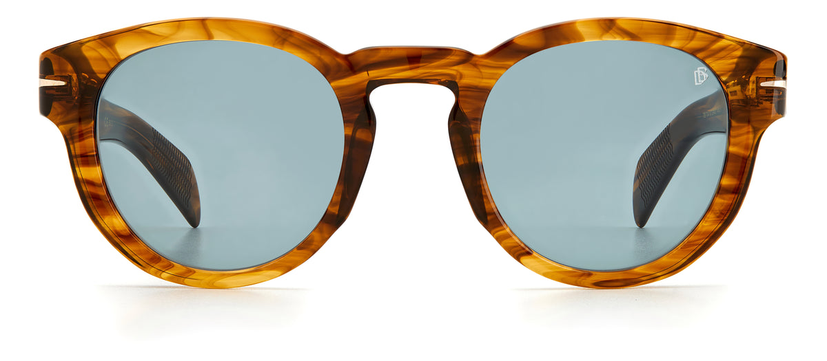 David Beckham DB 7041/S Brown Horn/ Green Lens