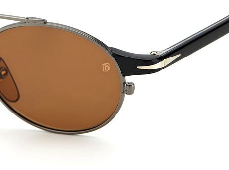 David Beckham DB 1042/S Ruthenium Black/ Blue Mirror Antireflex