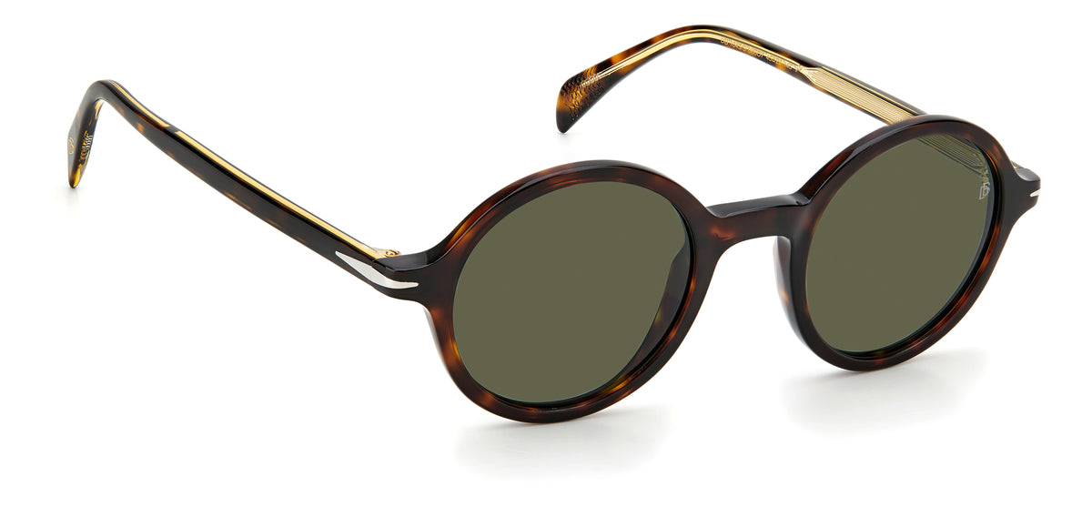 David Beckham DB 1044/S Black Silver/ Green Lens 51 / Plastic / Acetate
