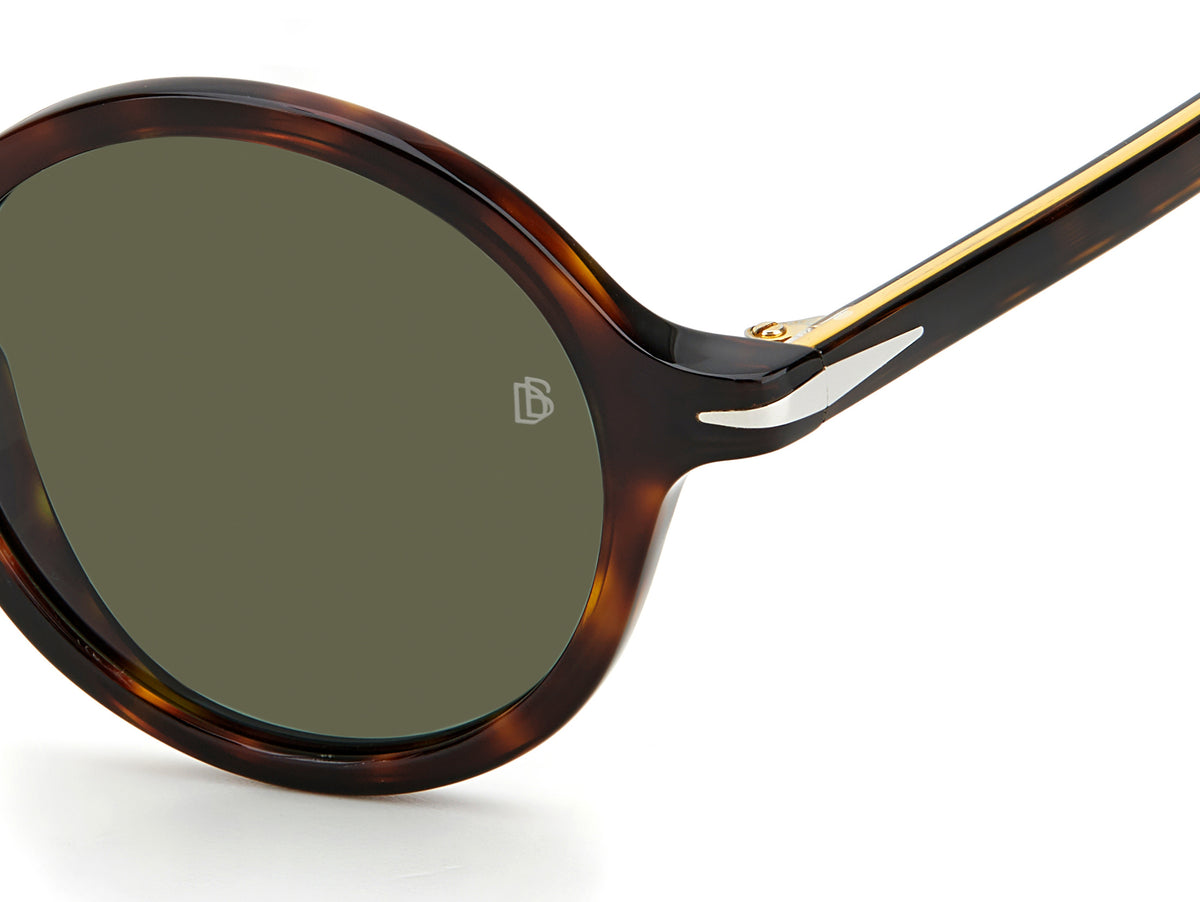 David Beckham DB 1044/S Black Silver/ Green Lens 51 / Plastic / Acetate