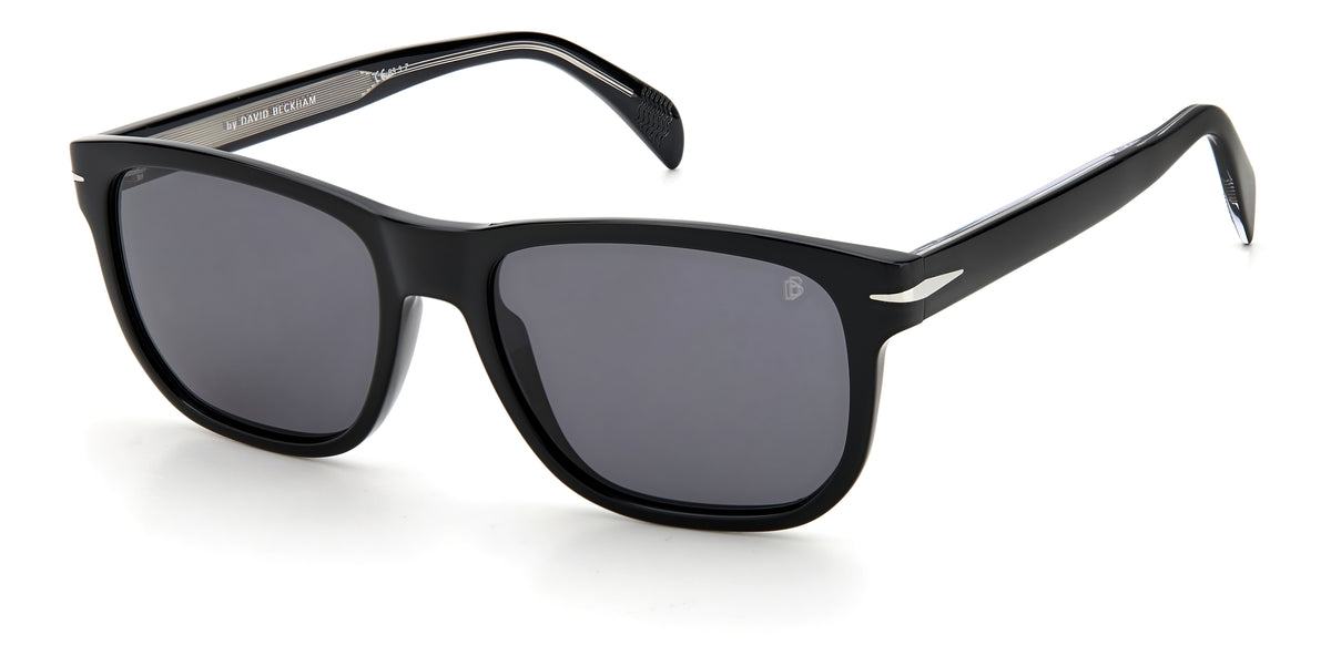 David Beckham DB 1045/S Black Silver/ Grey Lens Polarised 54 / Plastic / Acetate