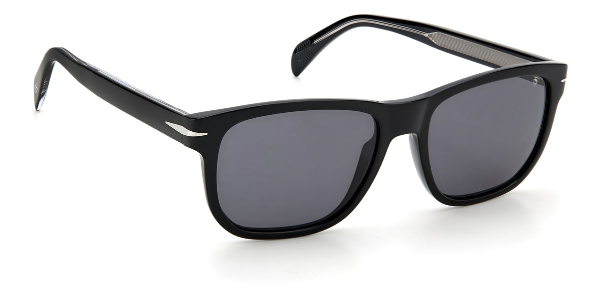 David Beckham DB 1045/S Black Silver/ Grey Lens Polarised 54 / Plastic / Acetate