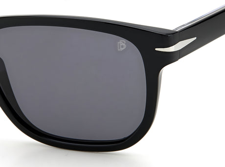 David Beckham DB 1045/S Black Silver/ Grey Lens Polarised 54 / Plastic / Acetate