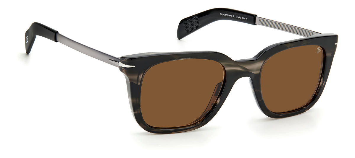 David Beckham DB 7047/S Ruthenium Grey Horn/ Green