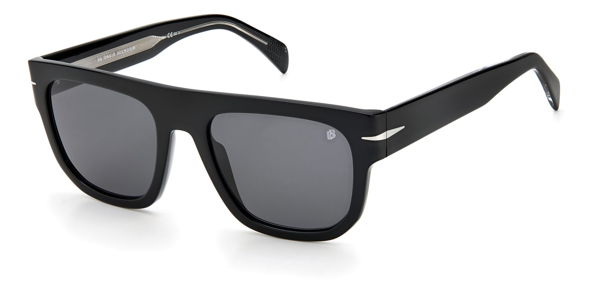 David Beckham DB 7044/S Black Horn/ Grey Lens 54 / Plastic / Acetate