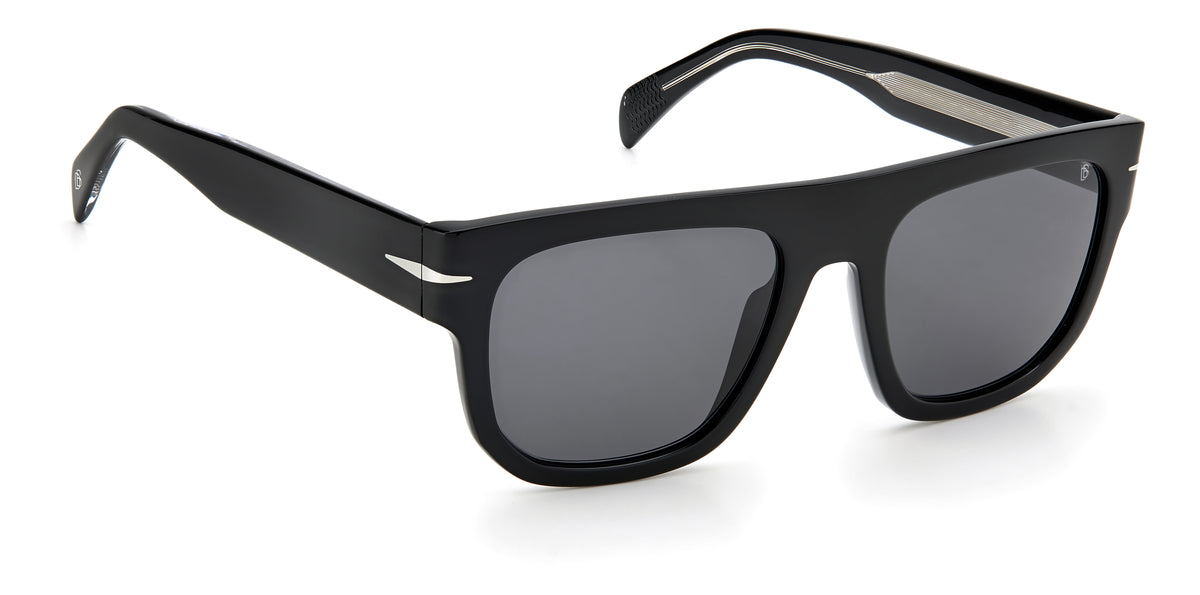 David Beckham DB 7044/S Black Horn/ Grey Lens 54 / Plastic / Acetate
