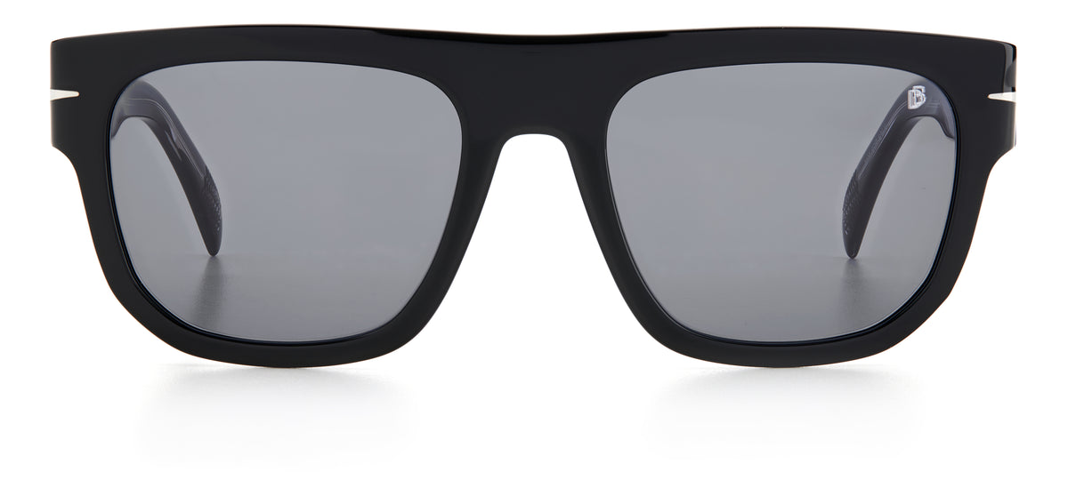 David Beckham DB 7044/S Black Horn/ Grey Lens 54 / Plastic / Acetate