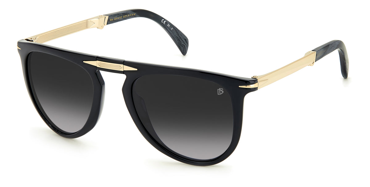 David Beckham DB 1039/S/FD Black Gold/ Blue Gold Mirror