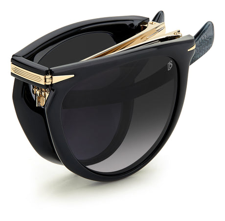 David Beckham DB 1039/S/FD Black Gold/ Blue Gold Mirror