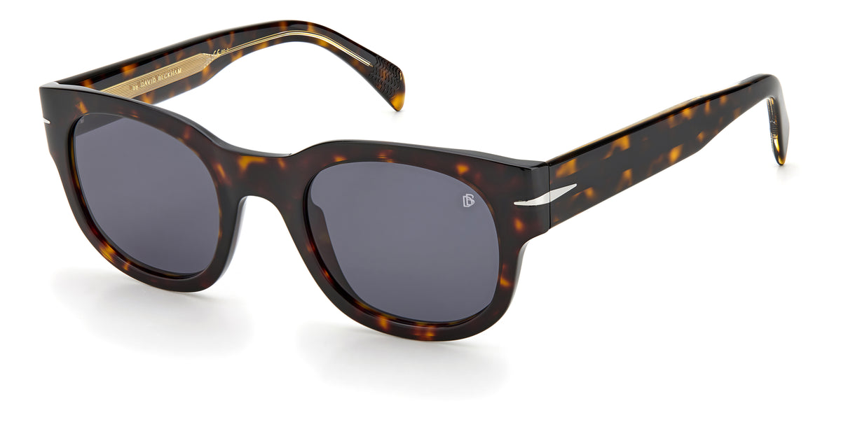 David Beckham DB 7044/S Black Horn/ Grey Lens 54 / Plastic / Acetate