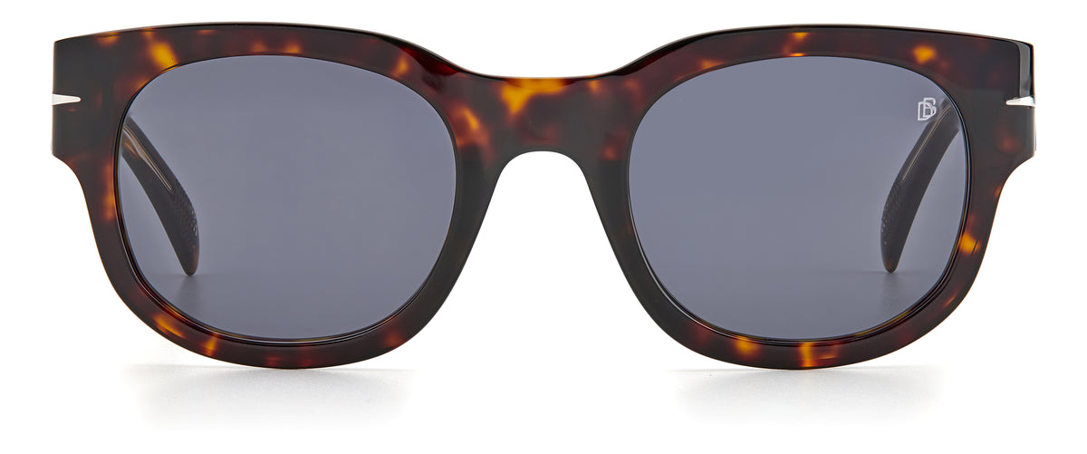 David Beckham DB 7044/S Black Horn/ Grey Lens 54 / Plastic / Acetate
