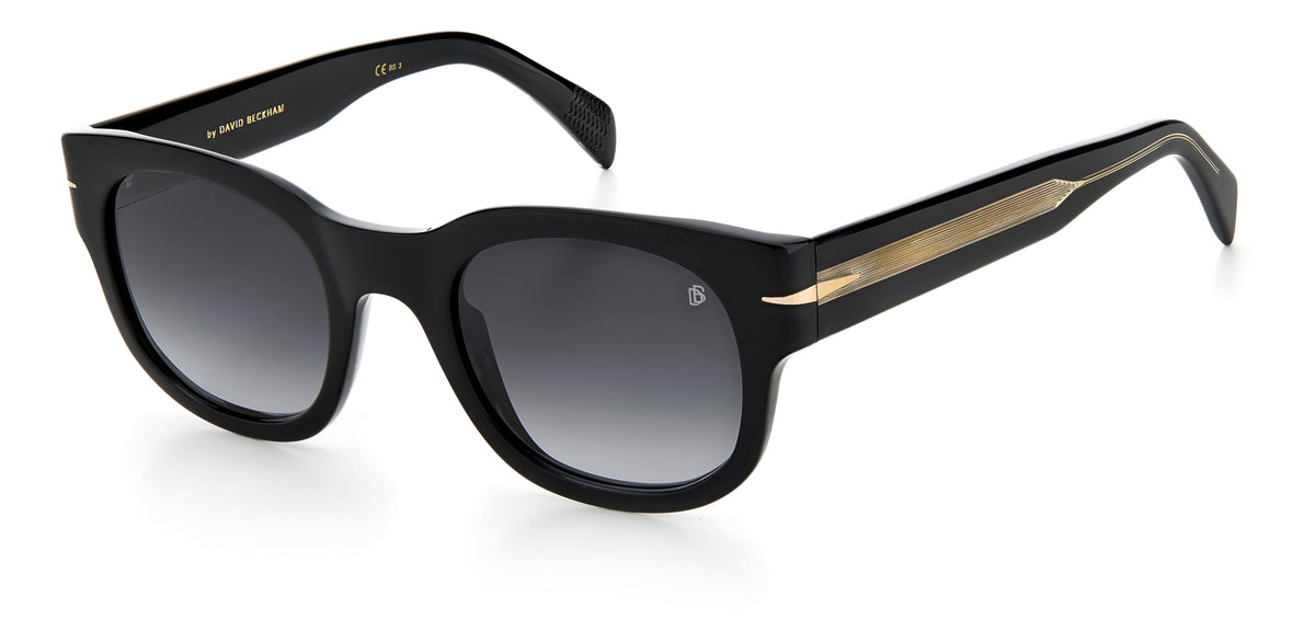 David Beckham DB 7046/S Black Horn/ Green Lens