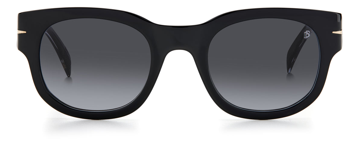 David Beckham DB 7046/S Black Horn/ Green Lens