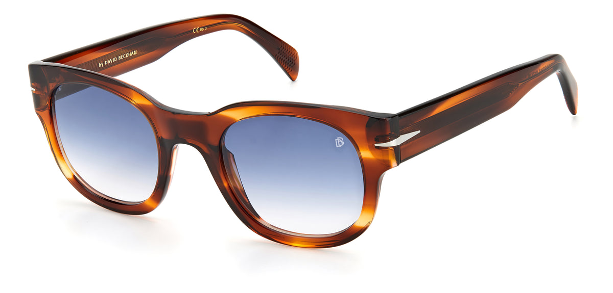 David Beckham DB 7046/S Black Horn/ Green Lens