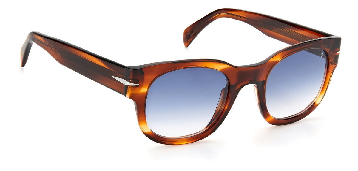 David Beckham DB 7046/S Black Horn/ Green Lens