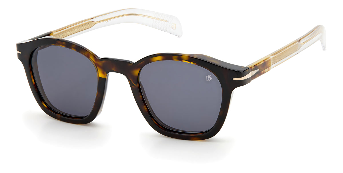 David Beckham DB 7046/S Black Horn/ Green Lens
