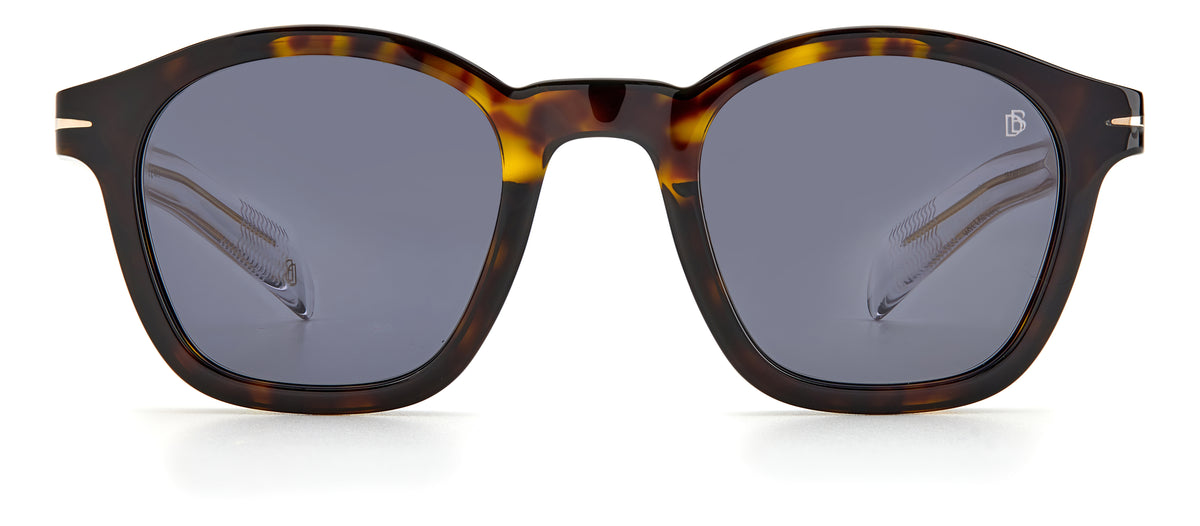David Beckham DB 7046/S Black Horn/ Green Lens