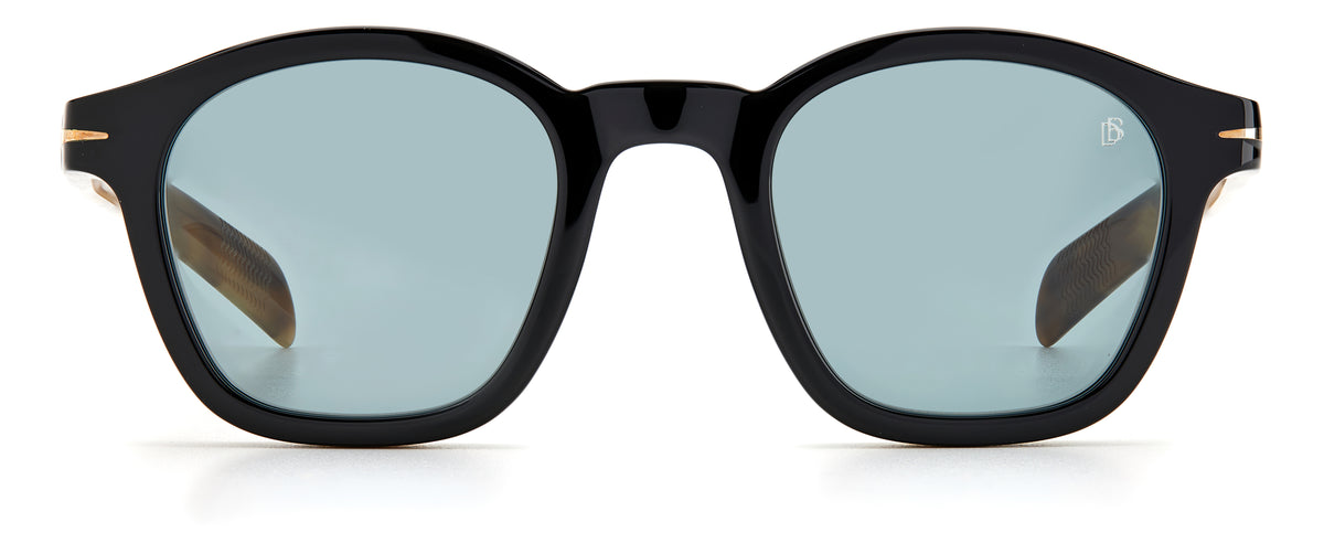 David Beckham DB 7046/S Black Horn/ Green Lens